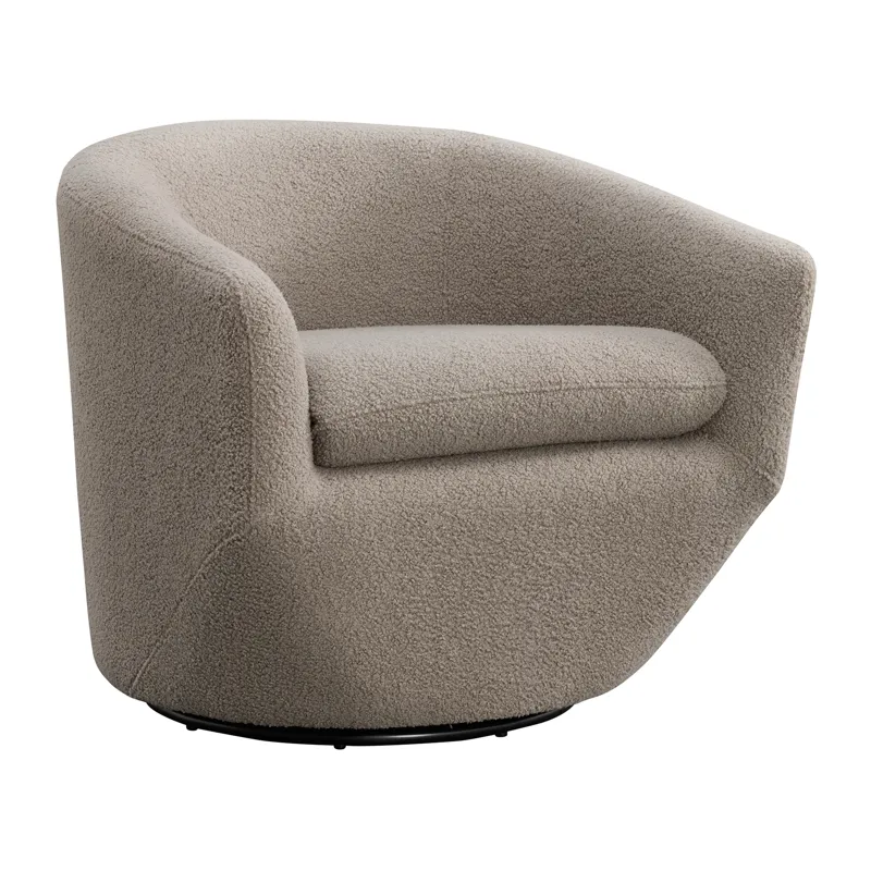 Dior Swivel Chair in Feather Tan