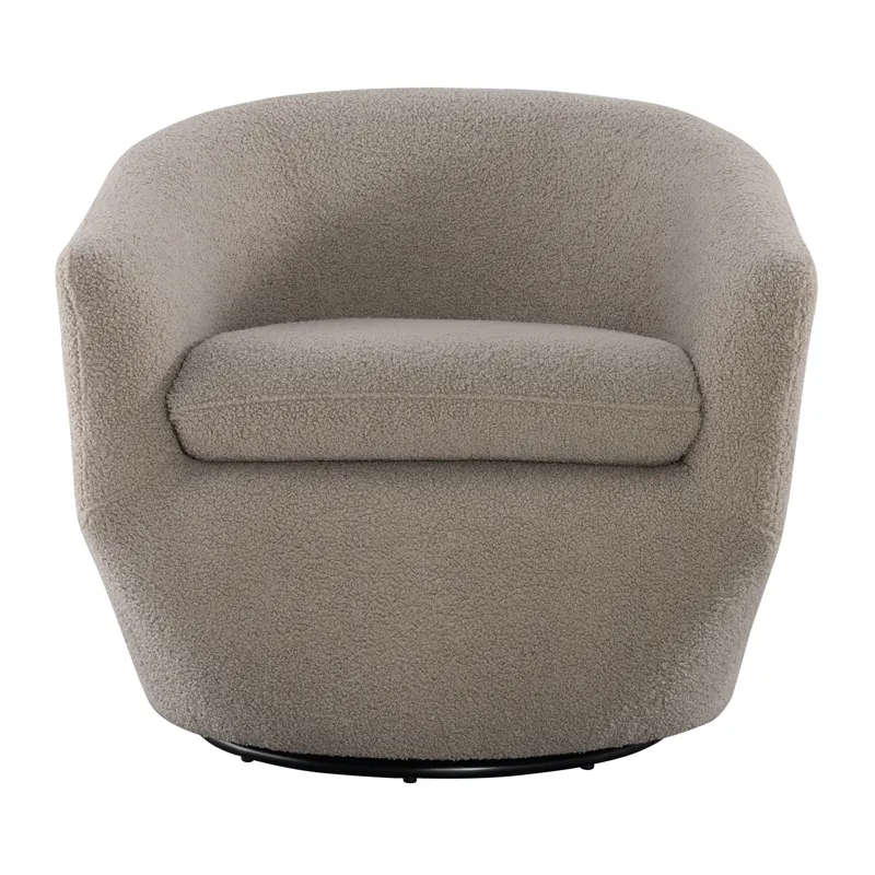 Dior Swivel Chair in Feather Tan