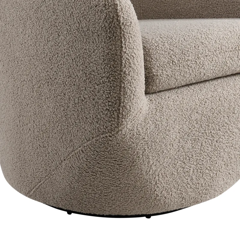 Dior Swivel Chair in Feather Tan