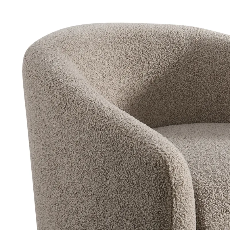 Dior Swivel Chair in Feather Tan