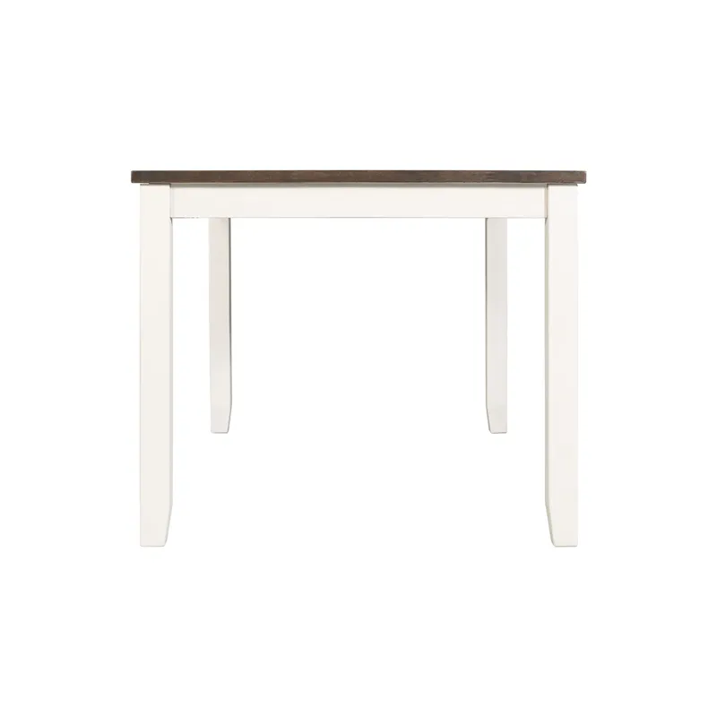 Martin 5 Pc Dining set (Dark Brown Top - White Base)