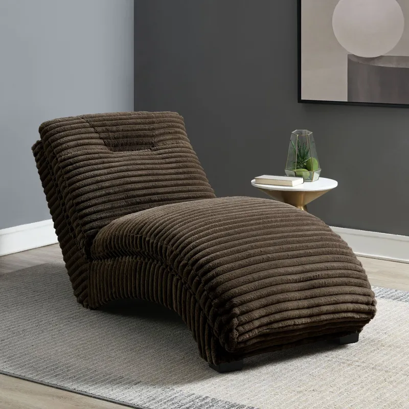 Dominick II Chaise in Masis Espresso