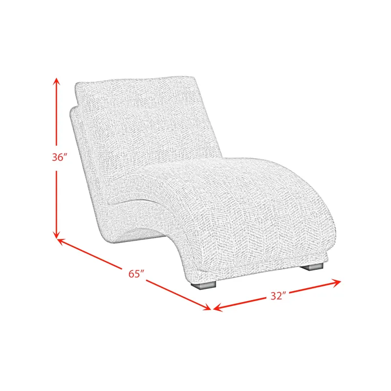 Dominick II Chaise in Zaftag Dove