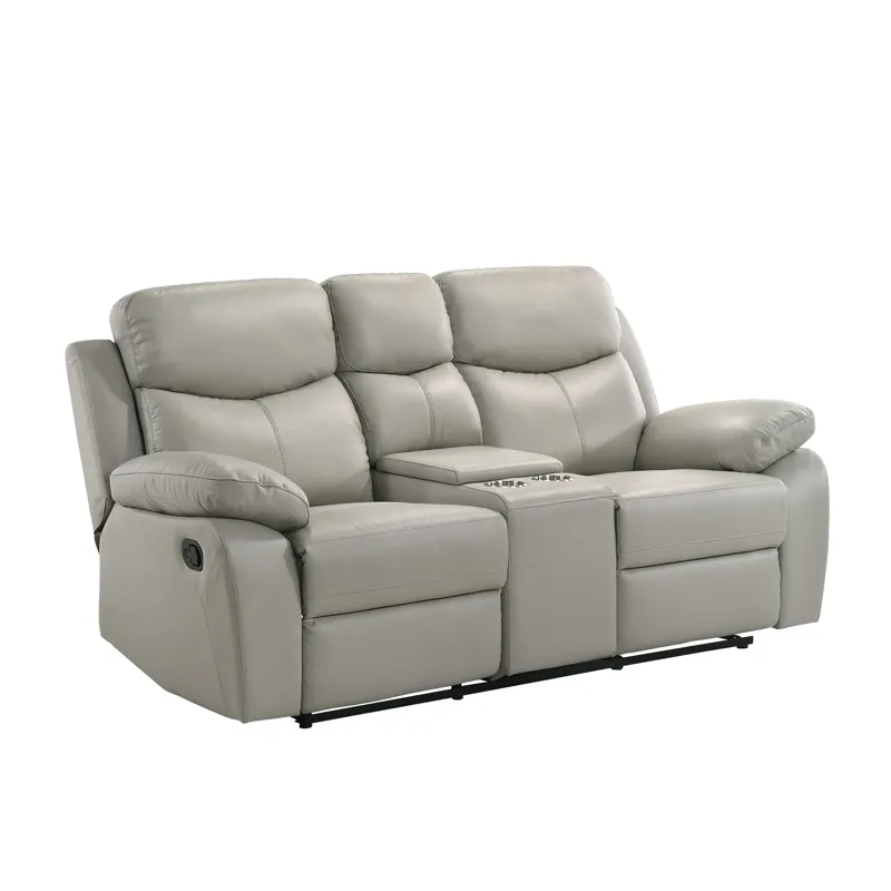 Dryden Power Motion Loveseat W/Console in Aviarah Silver