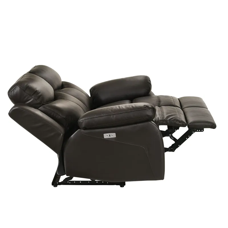 Dryden Power Motion Loveseat W/Console in Aviarah Brown