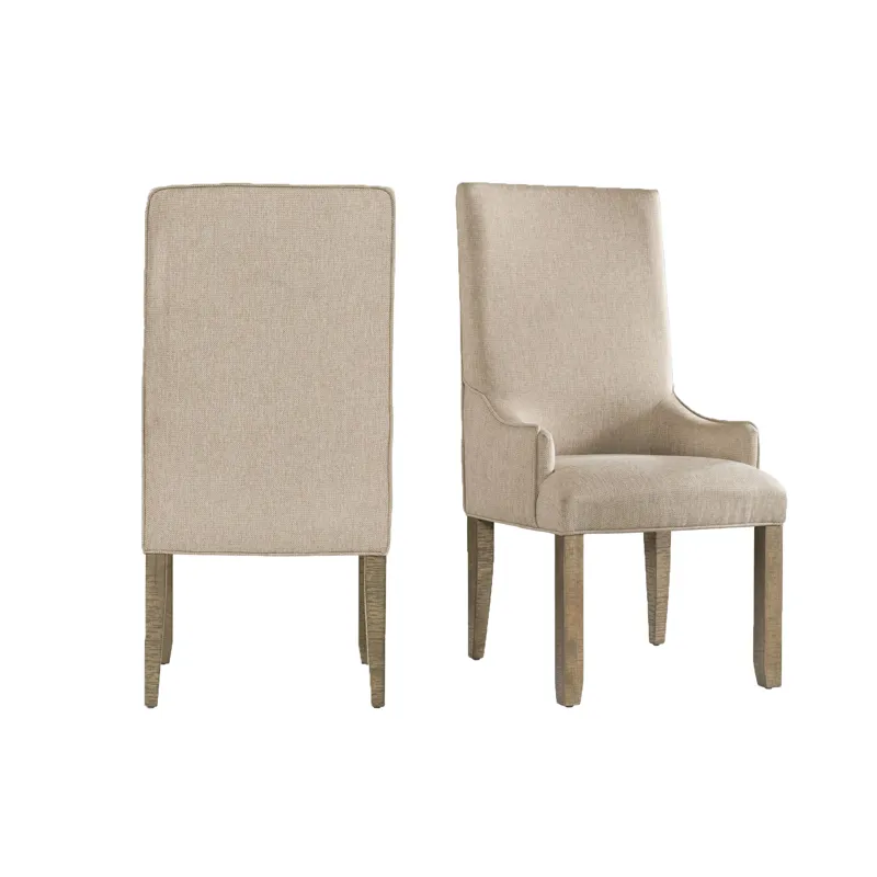 Stone Parson Arm Chair Gray Finish (2 Per Pack)