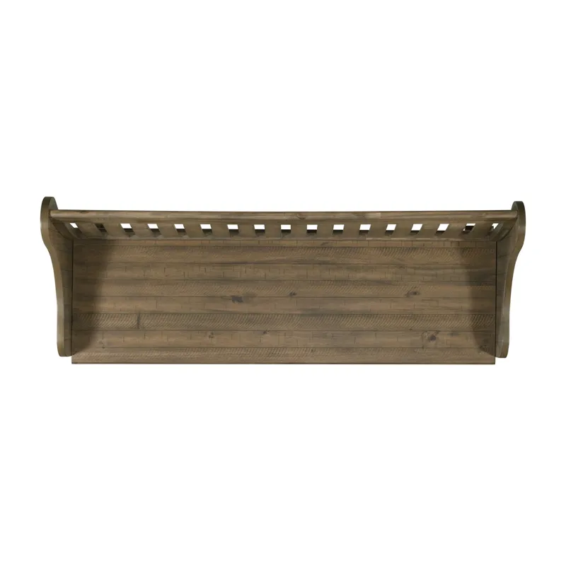 Stone Pew Bench Gray Finish