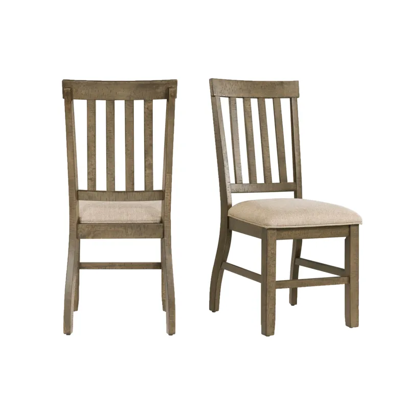 Stone Side Chair Gray Finish (2 Per Pack)