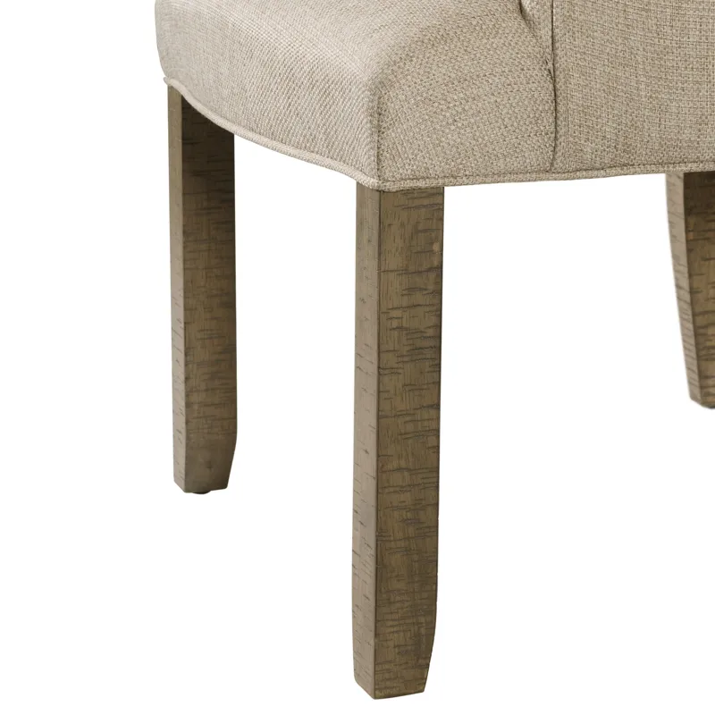 Stone Parson Arm Chair Gray Finish (2 Per Pack)