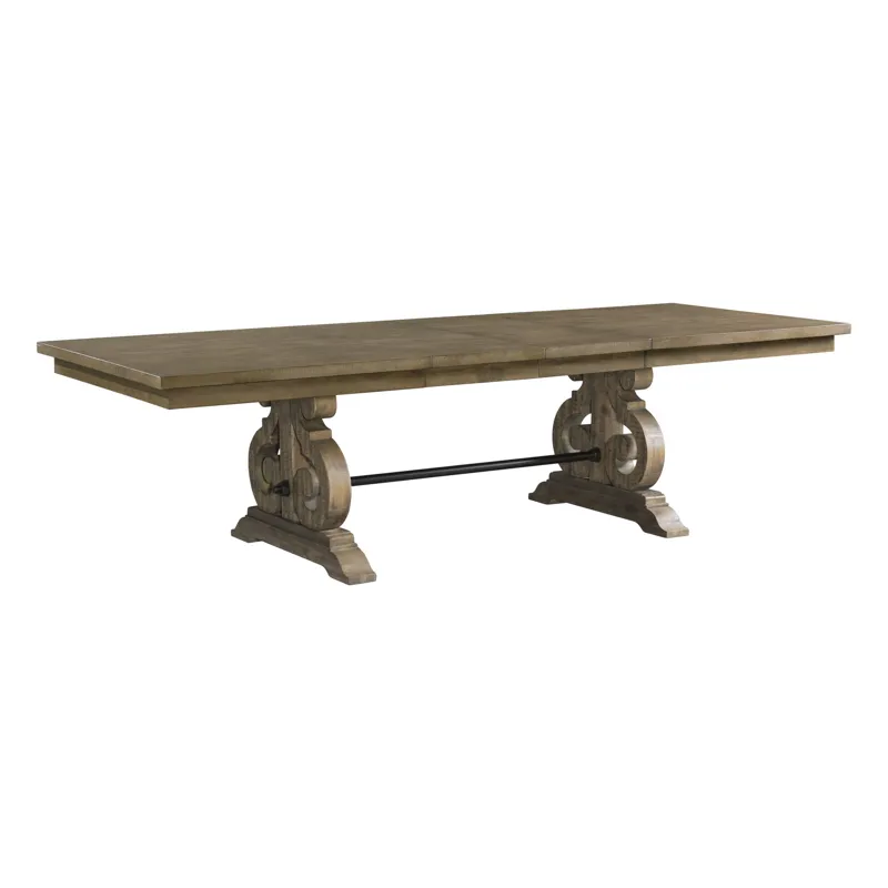Stone Dining Table Gray Finish