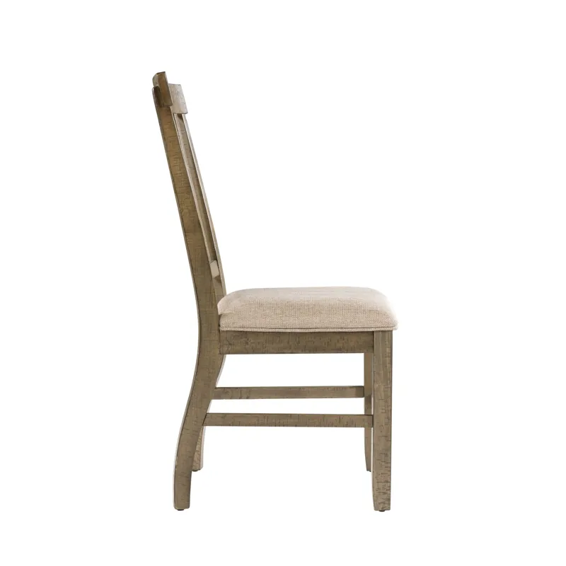 Stone Side Chair Gray Finish (2 Per Pack)