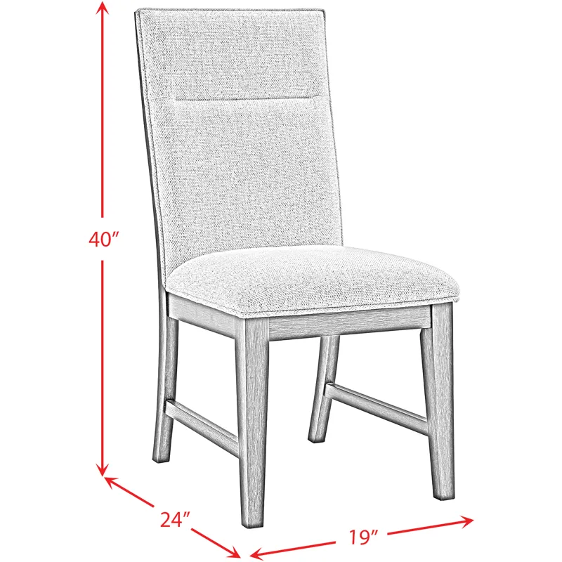 Axel 5 PC Dining Set in Light Grey Top / Espresso