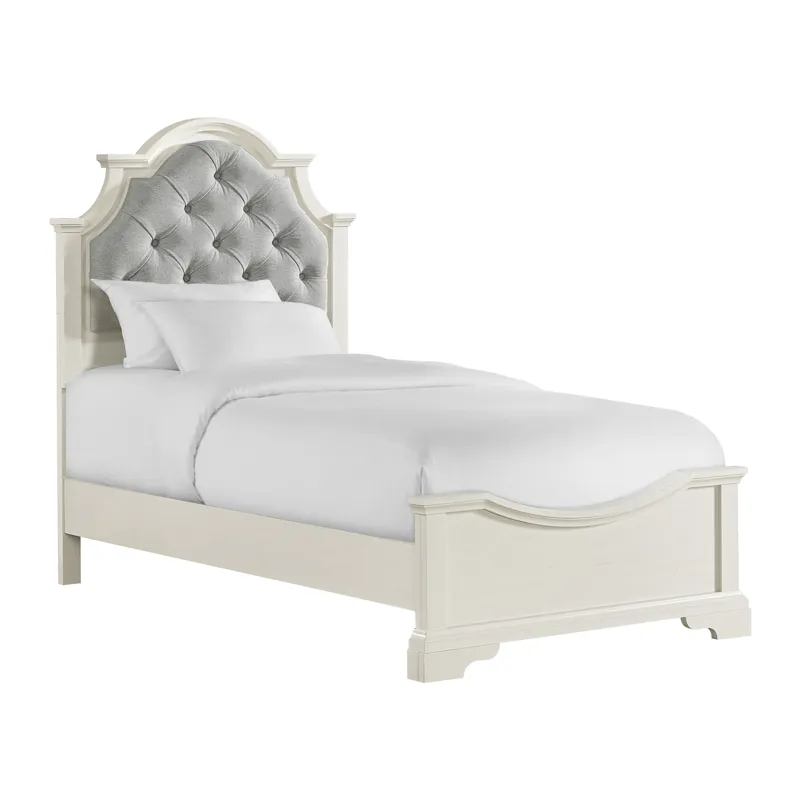 Eastwood Youth Twin UPH Bed in Off-White