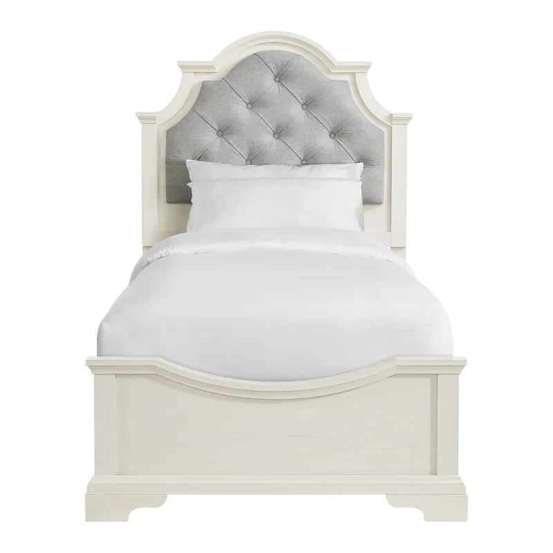 Eastwood Youth Twin UPH Bed in Off-White