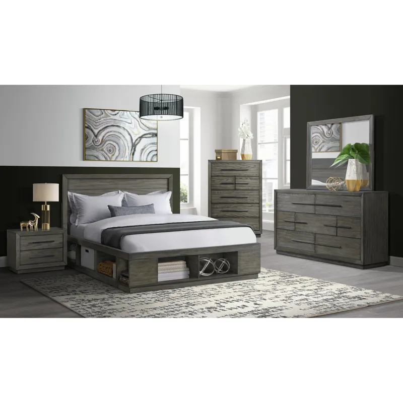 Elation King Storage Bed Complete (Cubby Storage)
