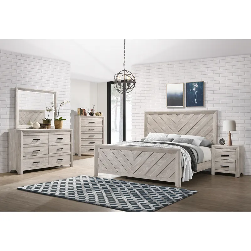 Eleanor King Bed in White