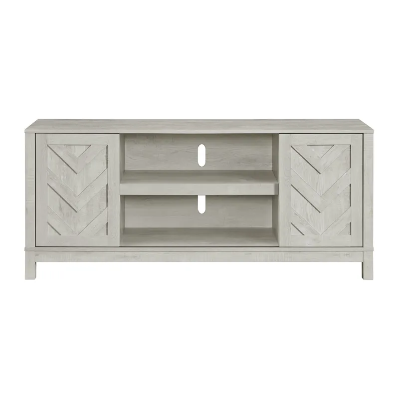 Eleanor 60\" TV Stand with Sliding Door in White