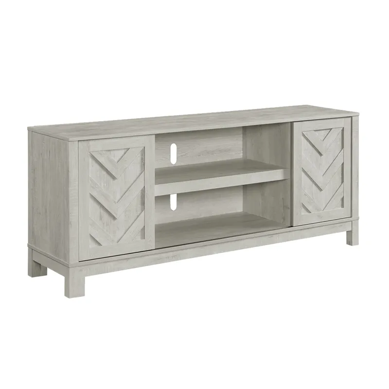 Eleanor 70\" TV Stand with Sliding Door in White