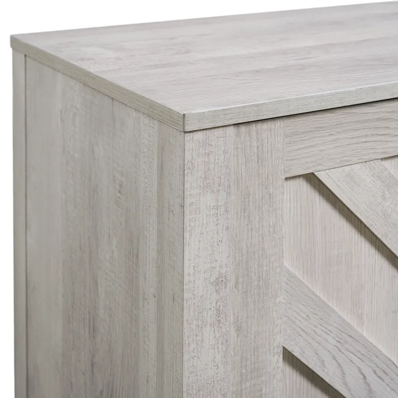 Eleanor 60\" TV Stand with Sliding Door in White