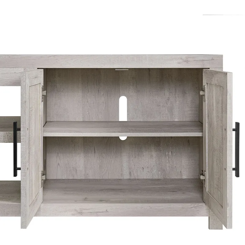 Eleanor 82" TV Console without Fireplace Insert in White