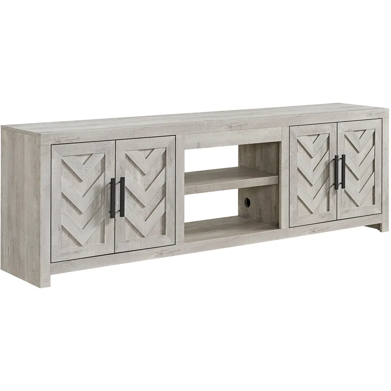 Eleanor 82" TV Console without Fireplace Insert in White
