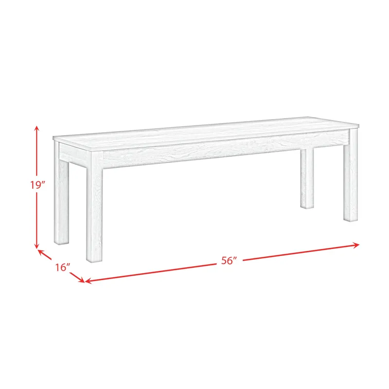 Eleanor Dining Bench in Brown