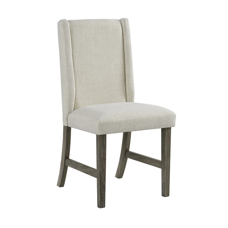Eleanor Dining Side Chair with Heirloom Fabric in Mocha Grey (2 Per Carton)