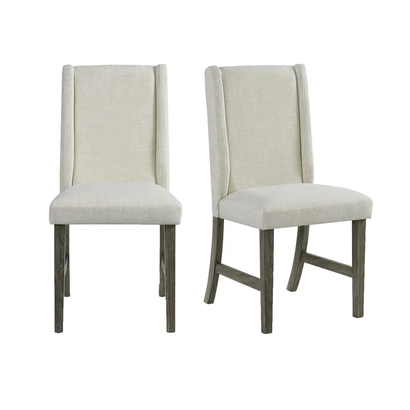 Eleanor Dining Side Chair with Heirloom Fabric in Mocha Grey (2 Per Carton)