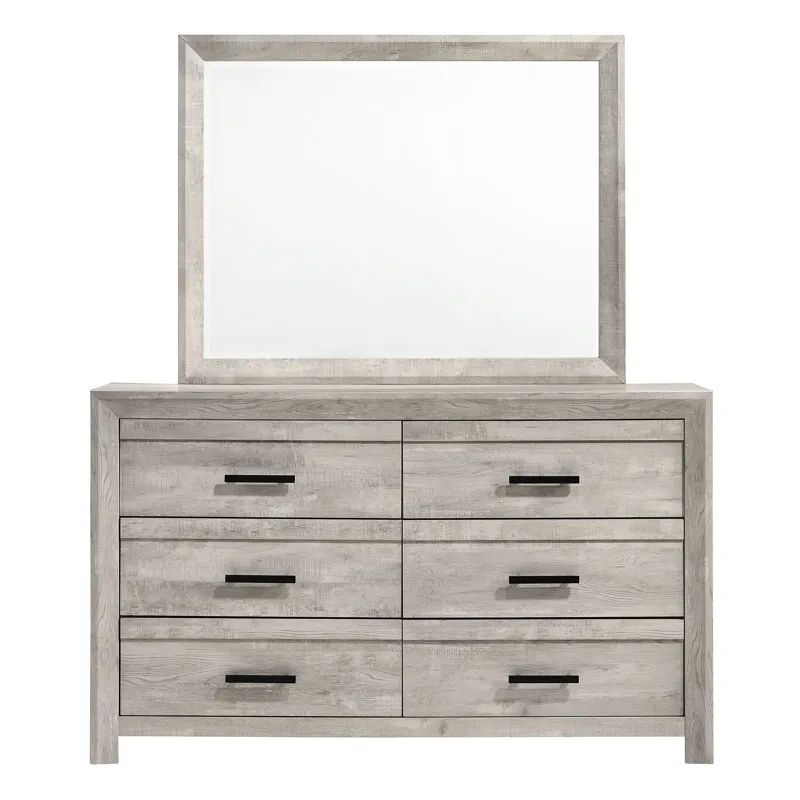Eleanor Dresser & Mirror Set in White