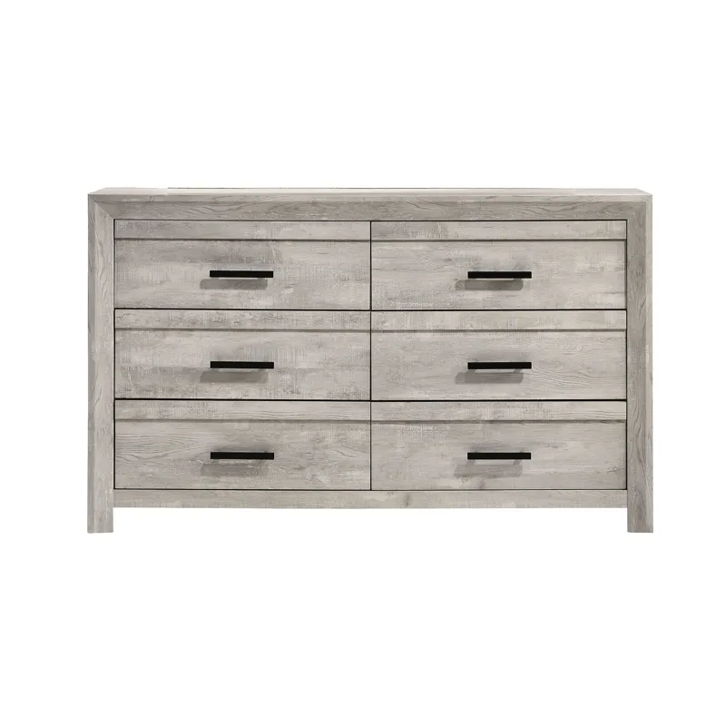 Eleanor 6-Drawer Dresser in White