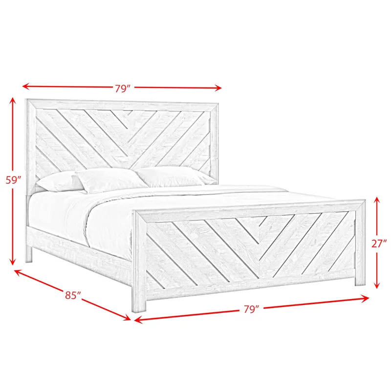 Eleanor King Bed in Mocha Grey