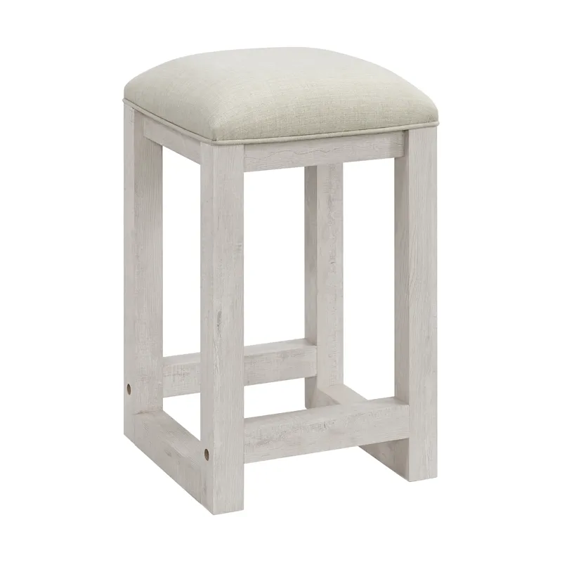 Eleanor Nesting Bar Table Single Pack (2 Tables + 3 Stools) in White