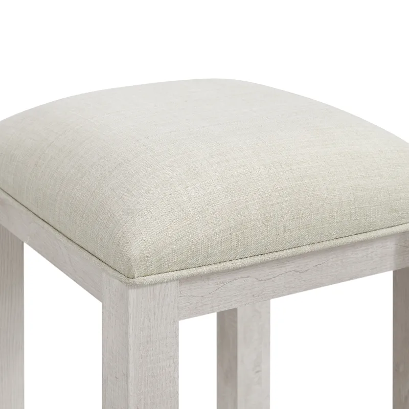 Eleanor Nesting Bar Table Single Pack (2 Tables + 3 Stools) in White