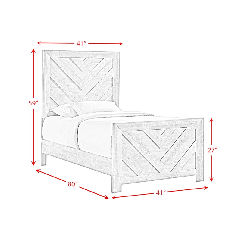 Eleanor Twin Bed in Mocha Grey