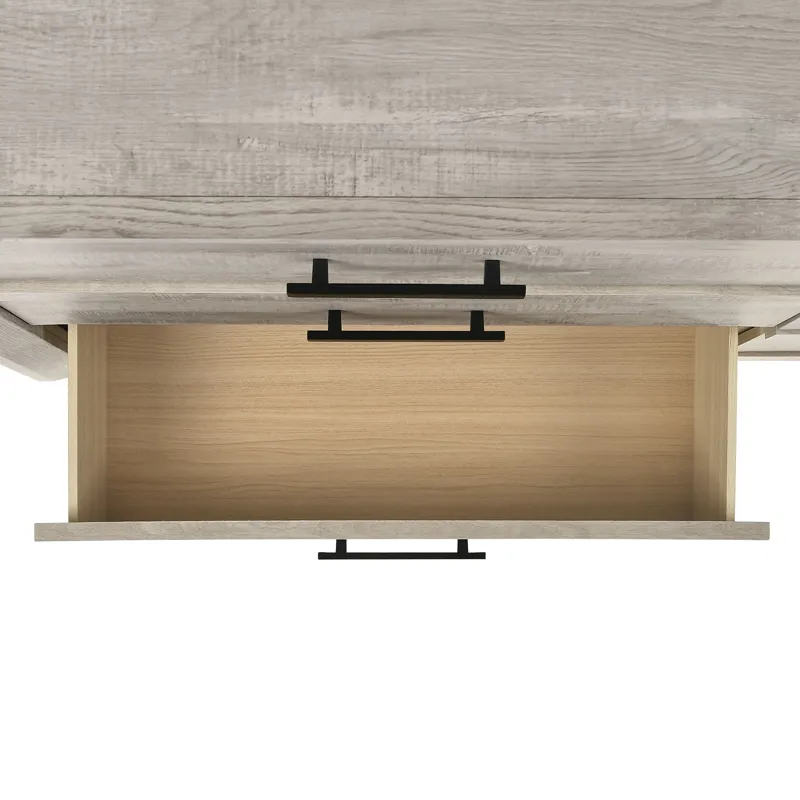Ellen Dresser & Mirror Set White