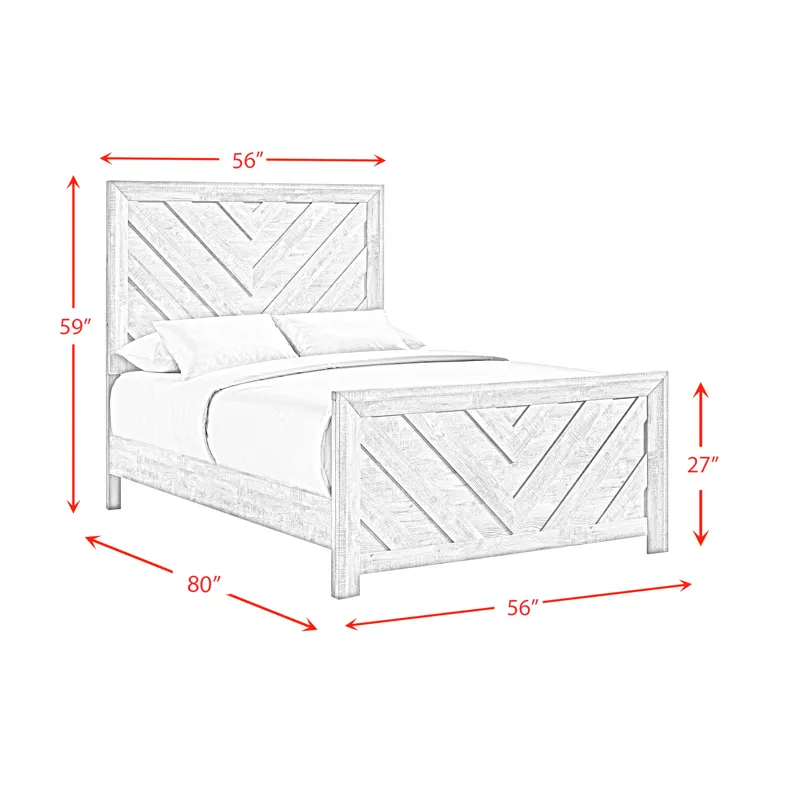 Ellen Full Bed White