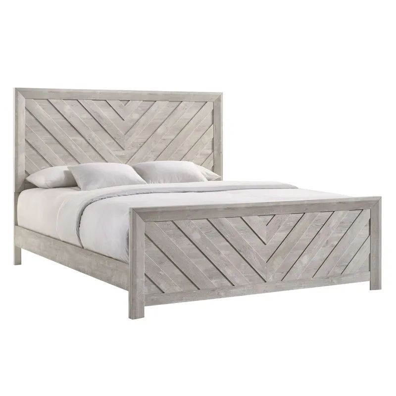 Ellen King Bed White