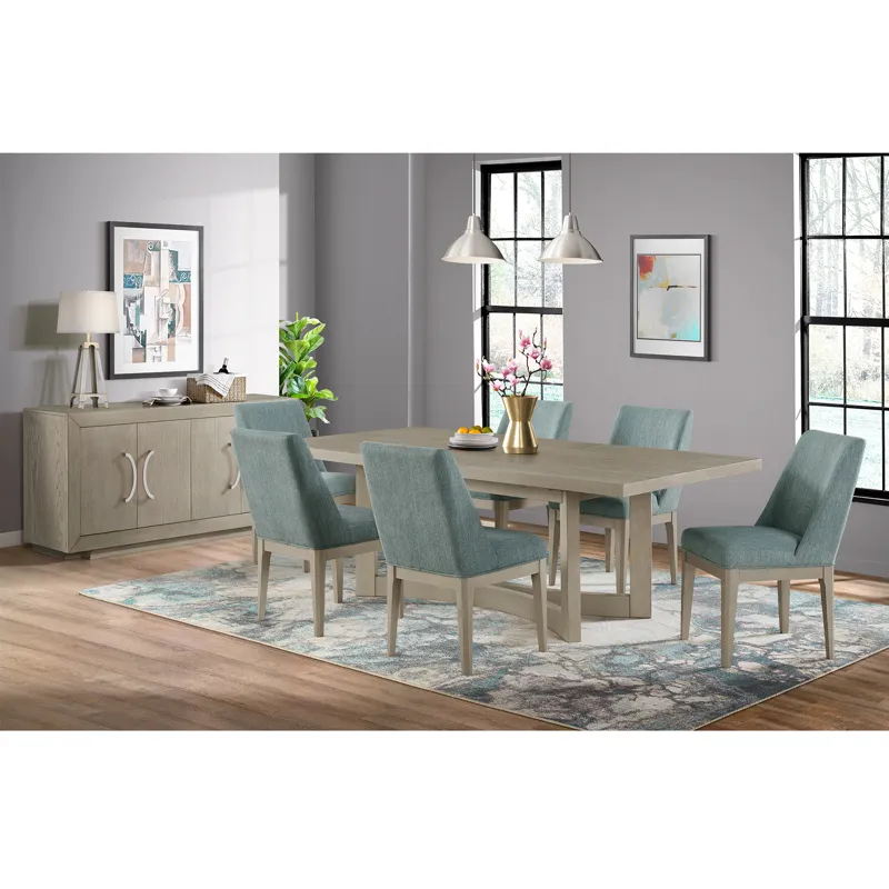 Elma Rectangular Dining Table with 18\" Leaf in Almond