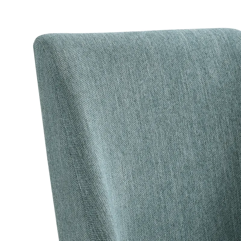 Elma Dining Side Chair with Blue Fabric in Almond (2 Per Carton)
