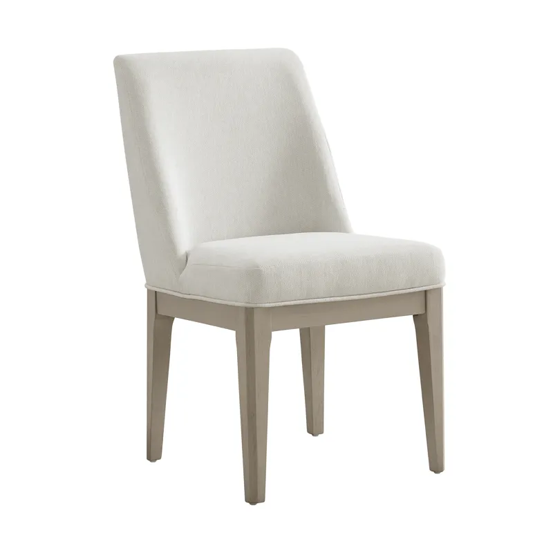Elma Dining Side Chair with White Fabric in Almond (2 Per Carton)
