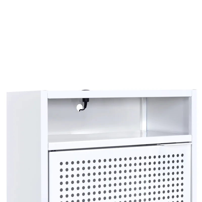 Ember Nightstand (C-1094) WHITE NIGHTSTAND W/ USB