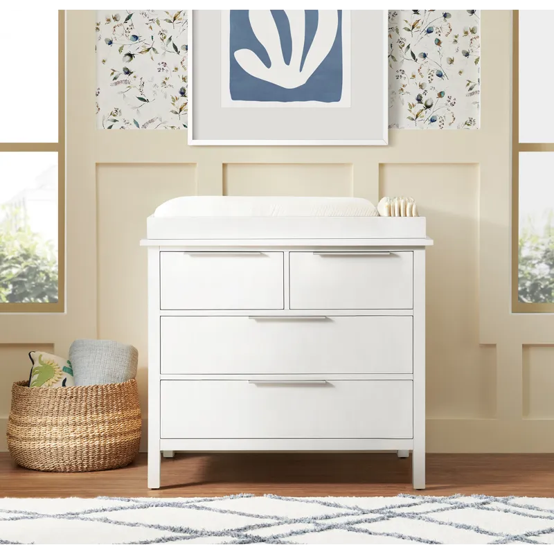 Emery Small Changing Table Top in White