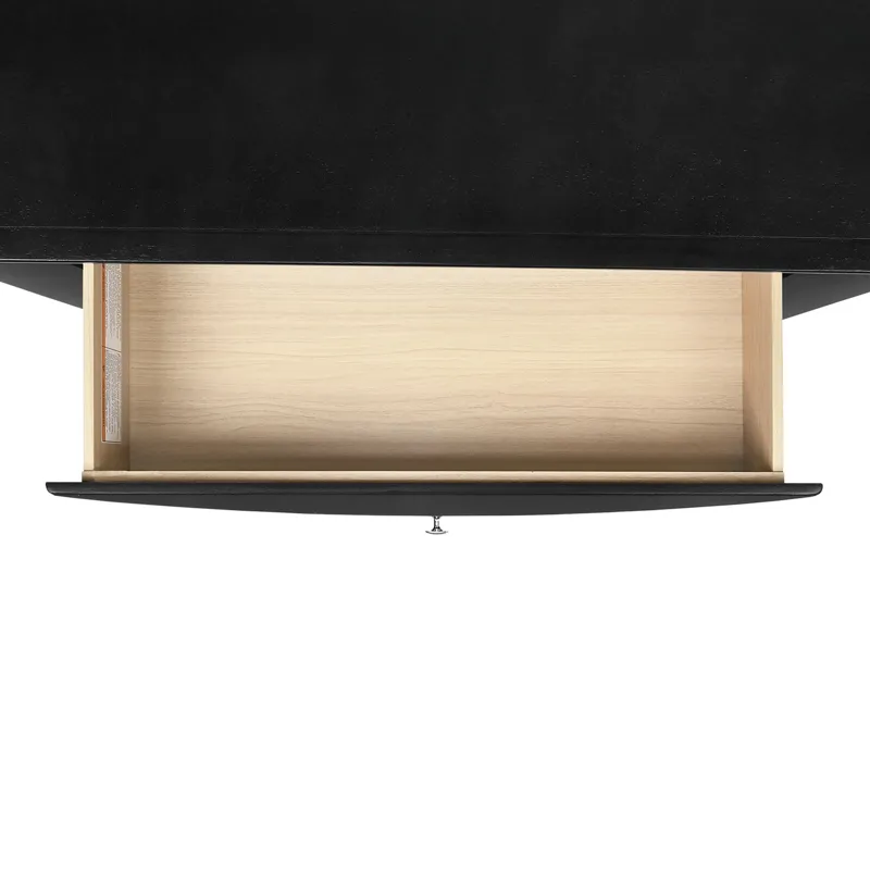 Emily Dresser & Mirror Set in Black