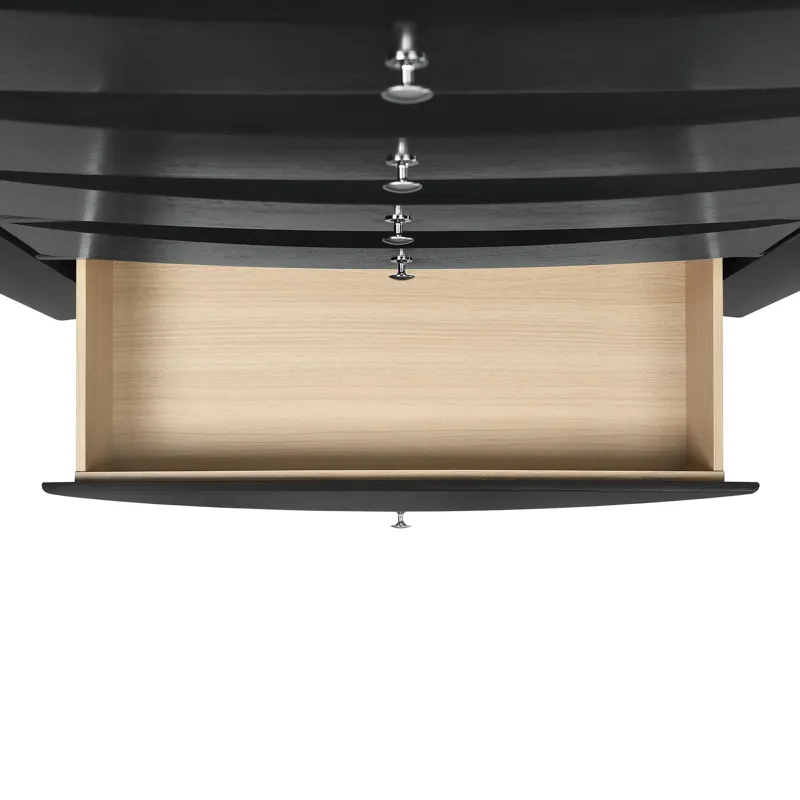 Emily Dresser & Mirror Set in Black