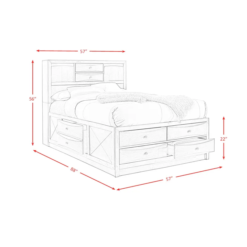 Emily Full Storage Bed