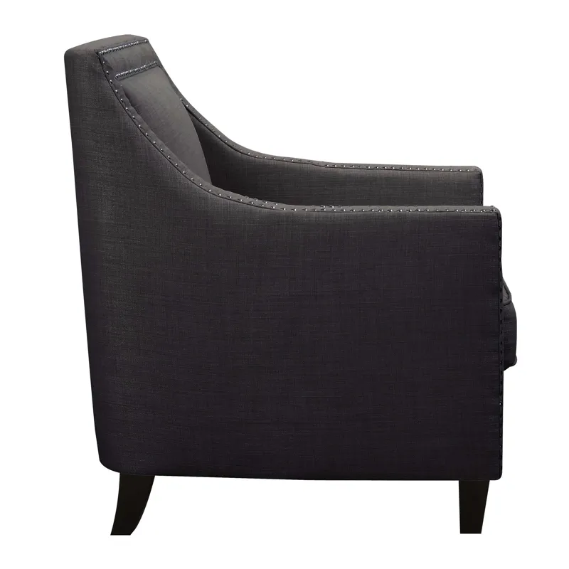 Erica 497 Chair W/Chrome Nails Heirloom Charcoal