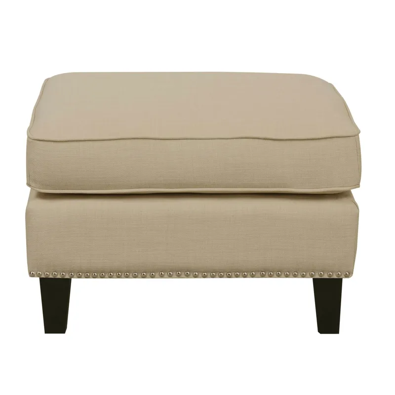Erica 497 Ottoman W/Chrome Nail Heirloom Natural (ISTA 3)