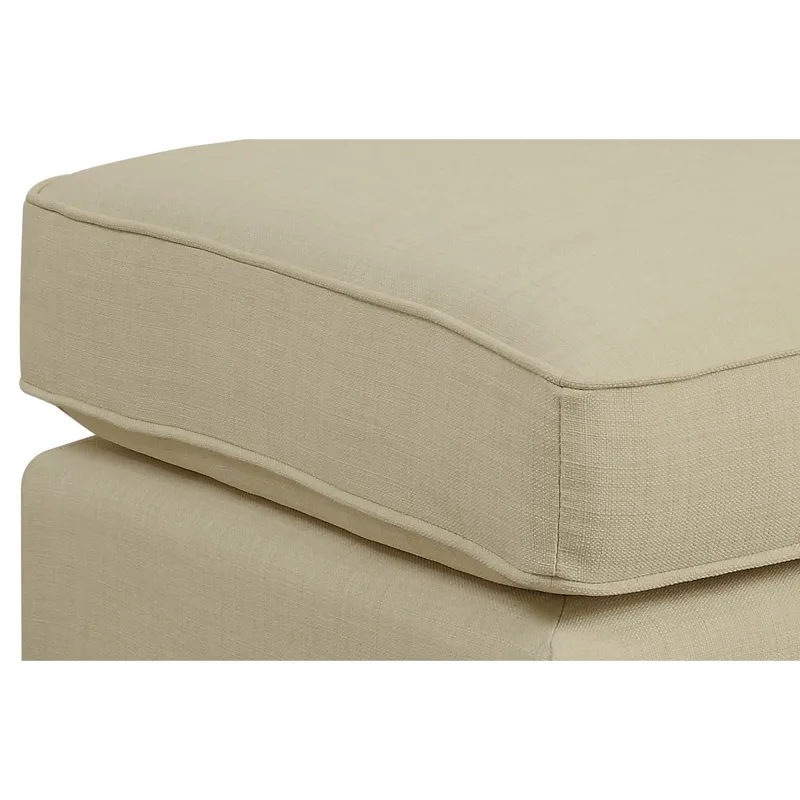 Erica 497 Ottoman W/Chrome Nail Heirloom Natural (ISTA 3)