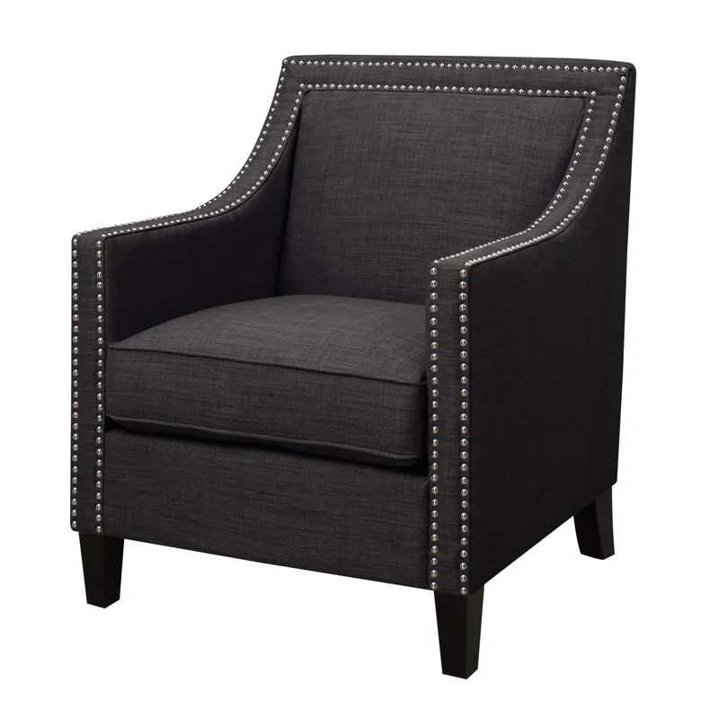 Erica 497 Chair W/Chrome Nails Heirloom Charcoal