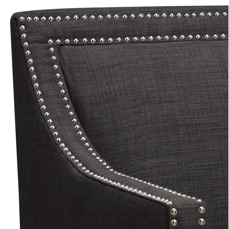 Erica 497 Chair W/Chrome Nails Heirloom Charcoal